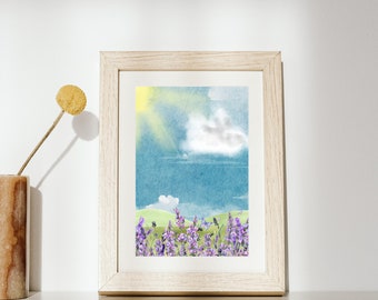 Lavendar Fields Printable Art