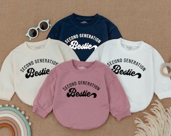 BFF Romper, Baby Matching Outfit, Second Generation Besties Romper, Besties like our Moms,Best Friend Outfits,Baby Gift,Baby Shower