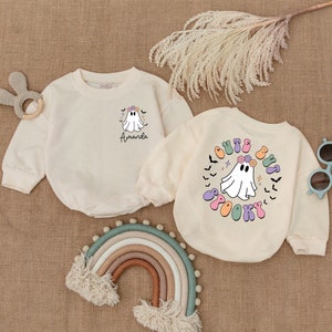 Cute But Spooky Halloween Romper, My First Halloween Outfit, Bubble Romper, Baby Shower Gift, Pumpkin Bodysuit, Baby Boy Halloween Costume