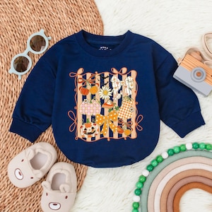 Pumpkin Glitter Floral Girly Autumn Long Sleeve Bubble Romper, Baby Girl First Thanksgivin Outfit, Toddler Fall Clothes, Halloween Baby Gift