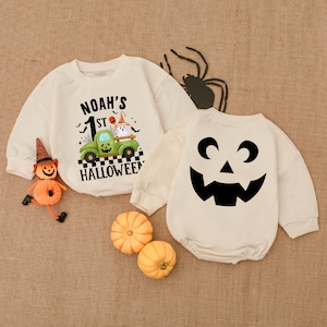 In My Spooky Era Halloween Romper, My First Halloween Outfit, Bubble Romper, Baby Shower Gift, Pumpkin Bodysuit, Baby Boy Halloween Costume