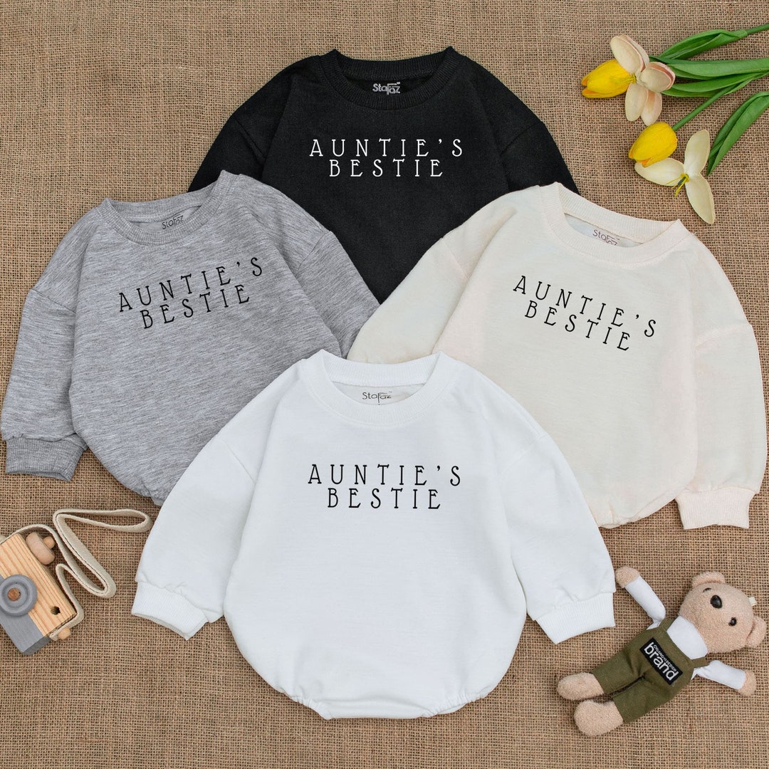 Auntie's Bestie Romper, Baby Romper, Newborn Romper, Gift From Aunt