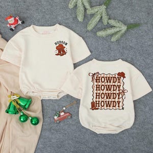 Personalized New Cowgirl In Town Bubble Romper, Cowgirl Baby Clothes, Western Toddler Outfit, Cowgirl Coming Home Outfit, Cowgirl Baby Gift