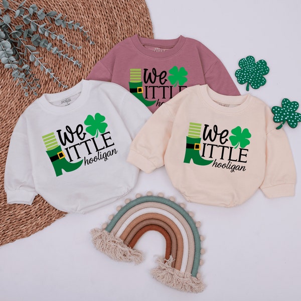 Wee Little Hooligan Baby Romper, St Patrick's Day Bodysuit, Lucky Vibes Kids St Patrick's Day Shirt, Baby Gift, Baby Shower Gift for Newborn