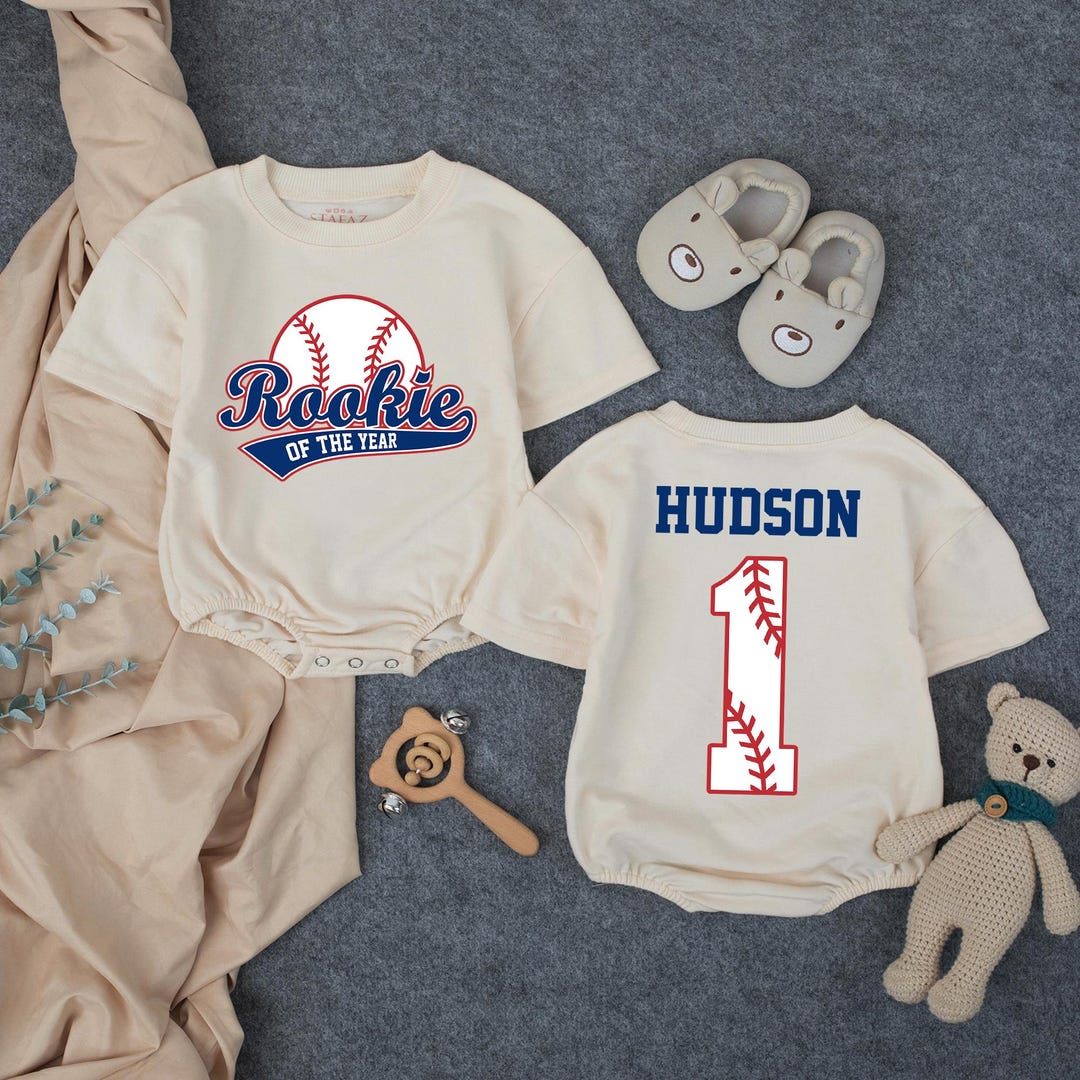Personalized Rookie of the Year First Birthday Outfit, 1st Birthday ...