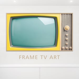 Samsung Frame TV Art, Vintage, Retro Classic TV Frame, 60s, 70s Nostalgia, Antique Television Frame, JPG, Photo, Digital Instant Download