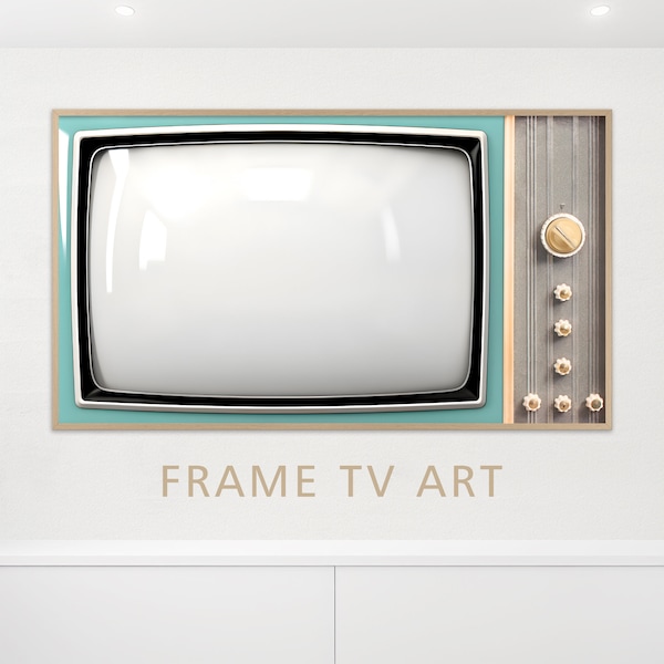 Samsung Frame TV Art, Vintage, Retro Classic TV Frame, 60s, 70s Nostalgia, Antique Television Frame, JPG, Photo, Digital Instant Download