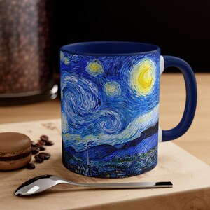 Starry Night Mug | Starry Night Coffee Mug | 11 oz Ceramic Van Gogh Mug | Van Gogh Coffee Mug | Van Gogh Gifts | Starry Night Cup image 4