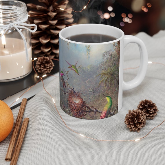 Beautiful Hummingbird Coffee Mug | Classic Artwork Humming Bird Mug, Scenic  Avery Mug For Women & Men, Ceramic Art Handmade 11 oz Gift Cup