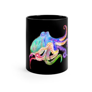Tazza di polpo / Tazza di polpo / Tazze da caffè di polpo / Tazza di animali Tazza di mare / Tazza da spiaggia / Tazza estetica / Tazza a tema oceano / Ceramica da 11 once