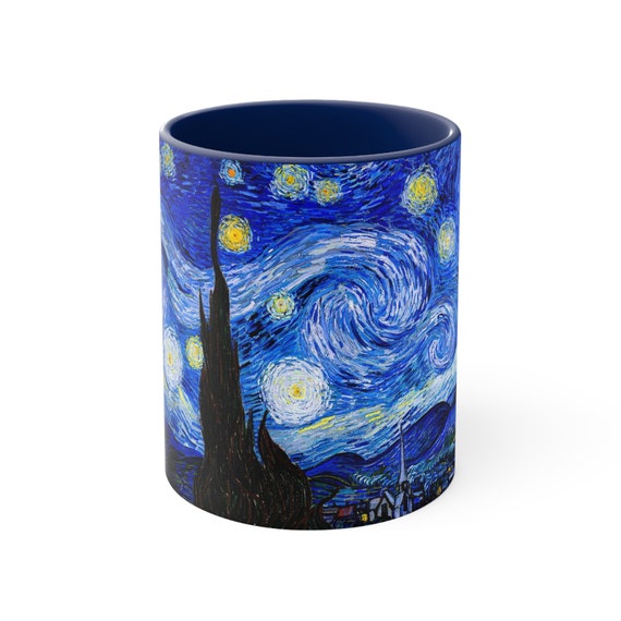 Starry Night Mug | Starry Night Coffee Mug | 11 oz Ceramic Van Gogh Mug | Van Gogh Coffee Mug | Van Gogh Gifts | Starry Night Cup