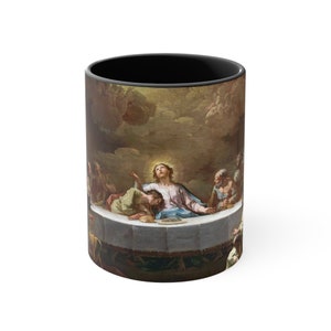 Last Supper Coffee Mug 18th Century | Classic Jesus Mug | Vintage Artwork Cup | Christian Mug | Last Supper Mug for Men & Women Religious