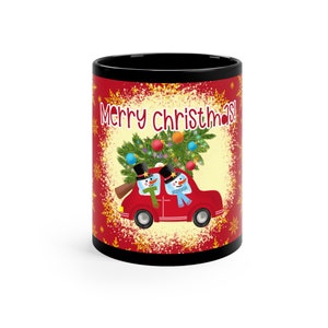 Christmas Vacation Mug | Vintage  Holiday Vacation Mug | Ceramic Christmas Mug 11 oz | Holiday Mug Gift Set For Men & Women | Winter Mug