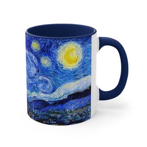 Starry Night Mug | Starry Night Coffee Mug | 11 oz Ceramic Van Gogh Mug | Van Gogh Coffee Mug | Van Gogh Gifts | Starry Night Cup image 3