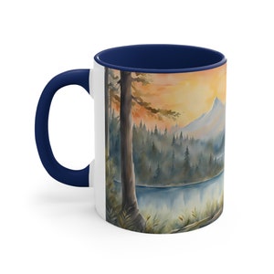 Pocahontas Mug | Native American Mug | Indian Mug | Fairy Tale Mug Cup | Scenic Historical Mug | Mountains River Drinkware Gift Women Stuff image 2