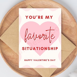 Tarjeta de San Valentín de Situationship, Tarjeta de San Valentín de Amigos con Beneficios, FWB, Tarjeta divertida, Tinder Match, Romance moderno, Citas en línea