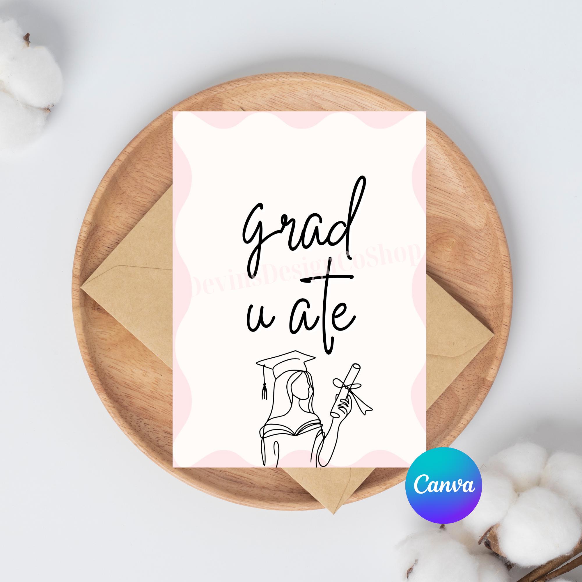Grad U Ate Graduation Card Template, Printable Foldable Card, 2025 Graduation Gift, Tiktok Brainrot, High School Graduation, College Grad - Etsy Grad U Ate Graduation Card Template, Printable Foldable Card, 2025 Graduation Gift, Tiktok Brainrot, High School Graduation, College Grad - Etsy