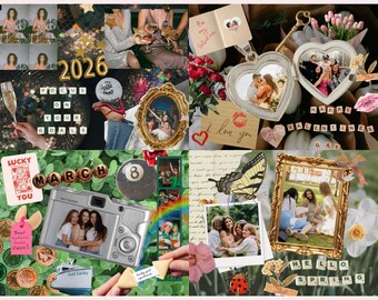 2026 Scrapbook Junk Journal Digital Calendar