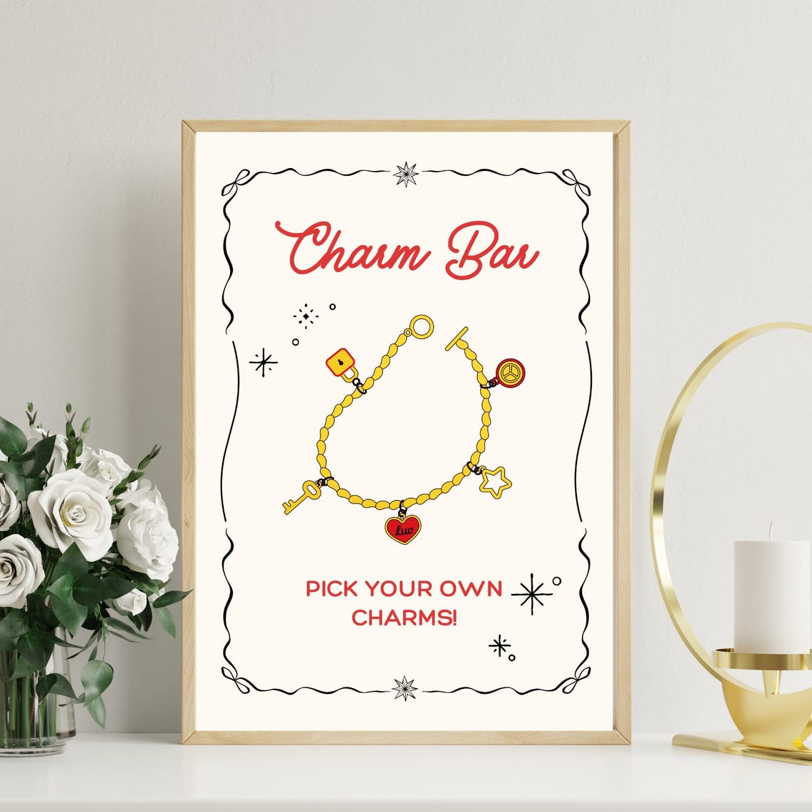 Charm Bar Sign, Charm Bar Signage, Directions, Simple Jewelry Design ...