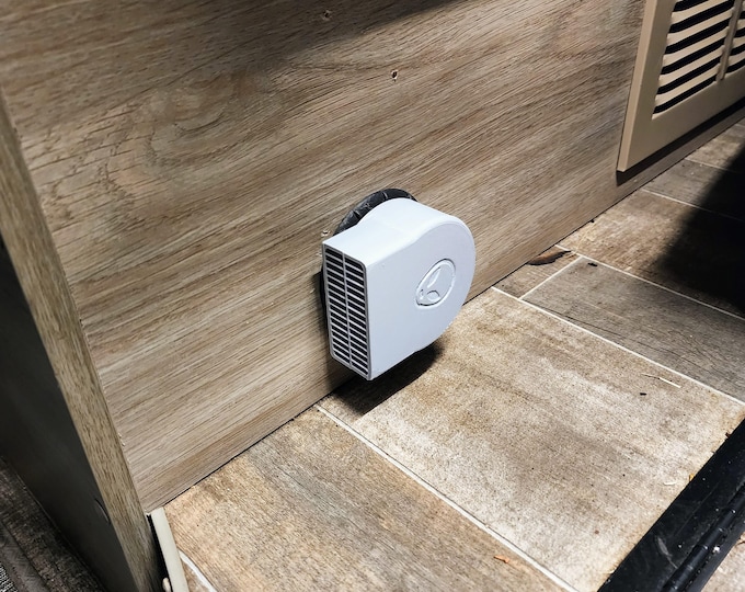 Rotating 90 degree deflector for the Truma Combi air vents in a Winnebago Travato