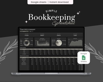 Boekhoudsjabloon voor kleine bedrijven: inkomsten- en uitgaventracker voor Google Spreadsheets