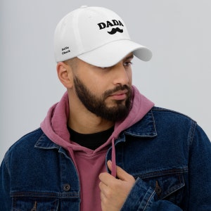 Dada-mustaschkeps, personlig pappapresent, anpassad broderi