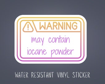 Princess Bride Iocane Powder Vinyl Sticker - Water Resistant