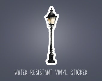 Narnia Lamp Post Sticker: Water-Resistant Vinyl Decal