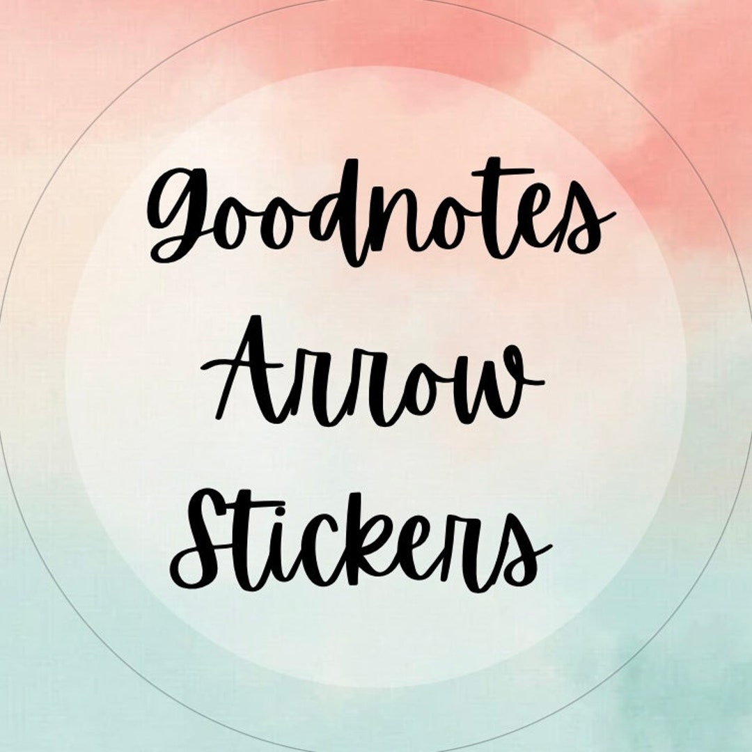 Goodnotes Digital Stickers Arrow Digital Stickers 50 Etsy