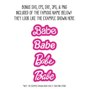 Retro Babe Font OTF and TTF Canva & Cricut Software Compatible plus Bonus Font Included image 5