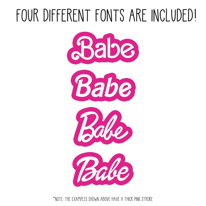 Retro Babe Font OTF and TTF Canva & Cricut Software Compatible plus Bonus Font Included image 2