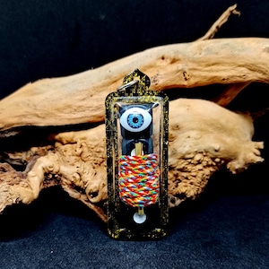 Takrut Third Eye For Gambling Amulet Voodoo Magic Mystery Ghost Spirit With Dice Bones And Takrut Success Lucky Money Rich From Thailand