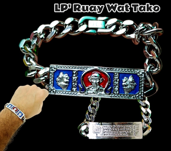 Magic Thai Amulet Bracelet - Yant Krawpetch Diamond Shield Protection Charm (Blessed By Kruba Krissana)