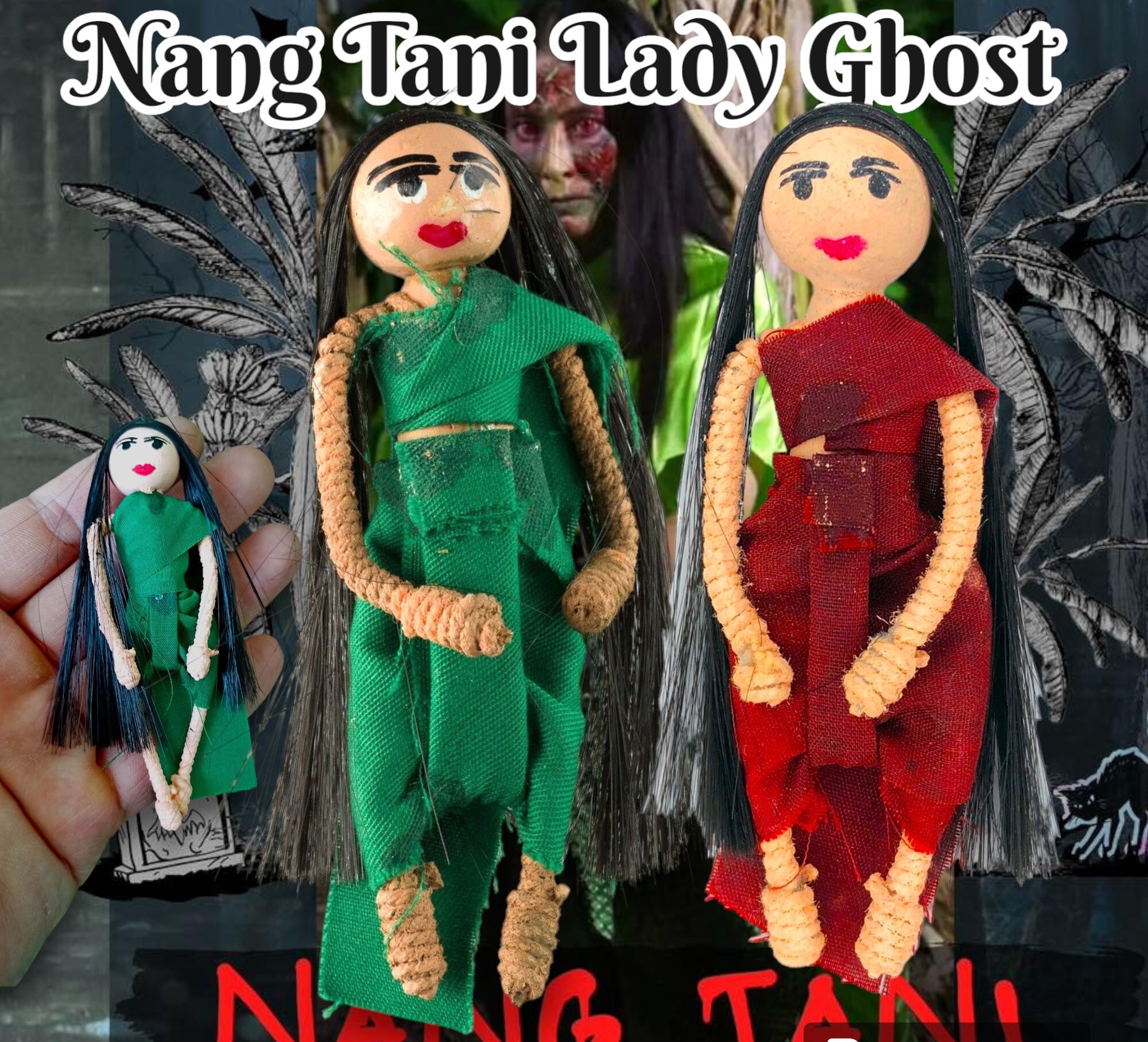 Nang Tani Ghost Amulet: Thai Voodoo Protection Statues - Etsy