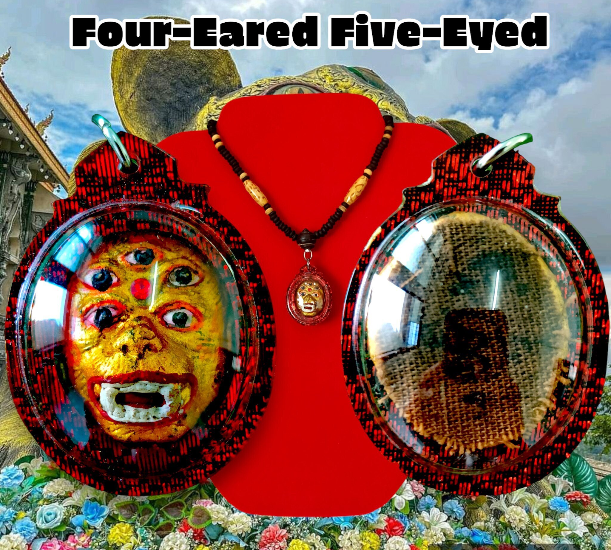 See Hoo Ha Tah [five Eyes Four Ears] Thai Deity Sihuhata God