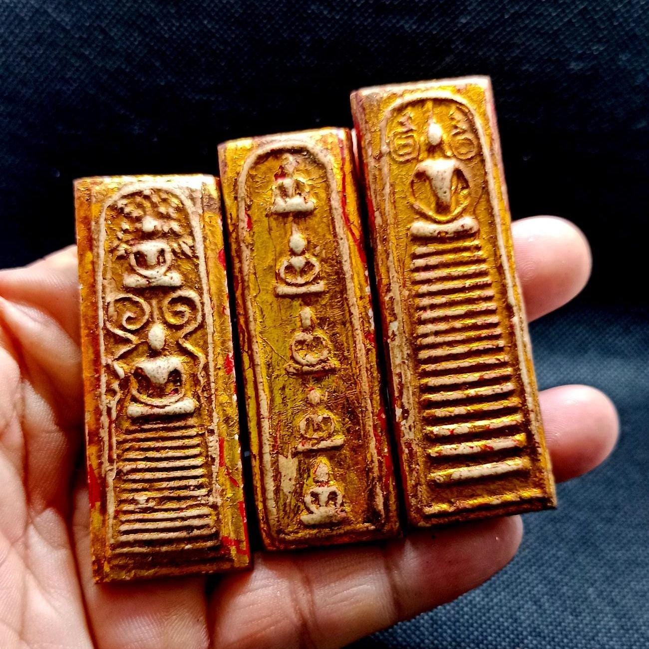 タイの仏陀のお守りセット、ワット・ラカン寺院、成功と守護 - Etsy 日本