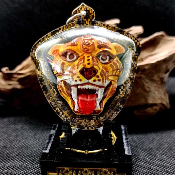 Lersi Tiger Face Hermit Amulet Thai Kruba Krissana, Mercy