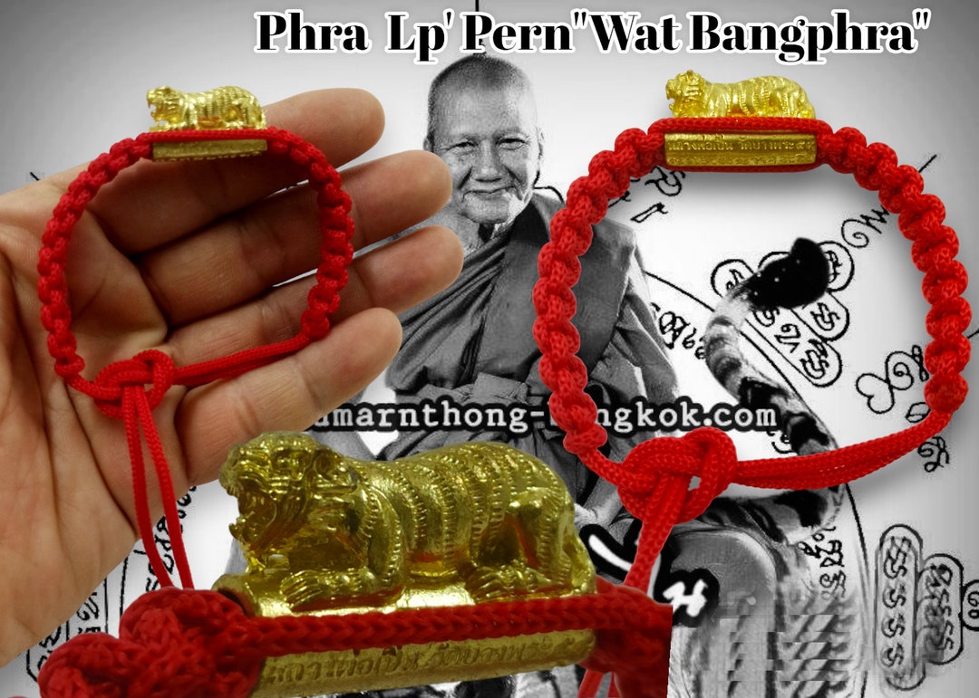『3年保証』 100% Beautiful Red Bracelet Wristband Real Famous Monks in アクセサリー