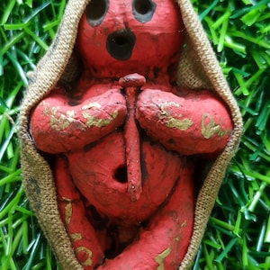 Magic Red Kuman Thong Coffin Nails Spirit of Infant Yantra Thai Amulet Voodoo Haunted Talisman From Thailand
