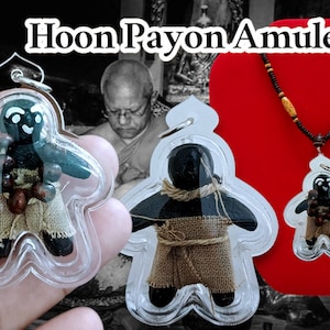 Bardzo ładny wisiorek Hoon Payon Ghost Spirit Thai Voodoo nawiedzony dla pomocy najlepsza ochrona przynieś szczęście potężny z naszyjnikiem z Tajlandii