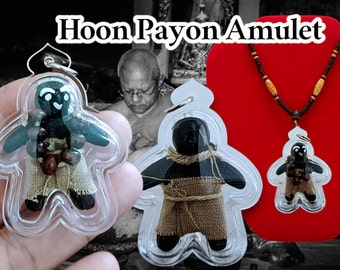 Colgante amuleto tailandés del espíritu fantasma Hoon Payon: collar de suerte y protección