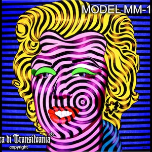 Marilyn Monroe Pop Art Print: Hypnotic Spiral Portrait (Digital File)