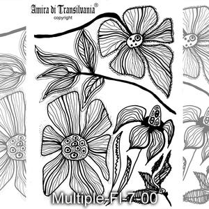 Blumen Zeichnung, Neutral Aquarell Wildblumen Minimalist Boho Wand Kunst Dekor, berühmte Künstler Botanische Ikebana One Line