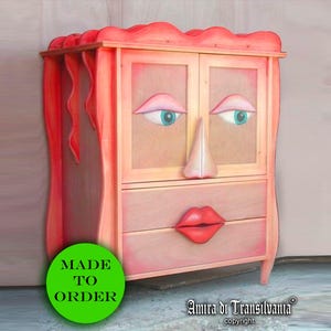 Custom Art Furniture Wardrobe: Signed Italian Design