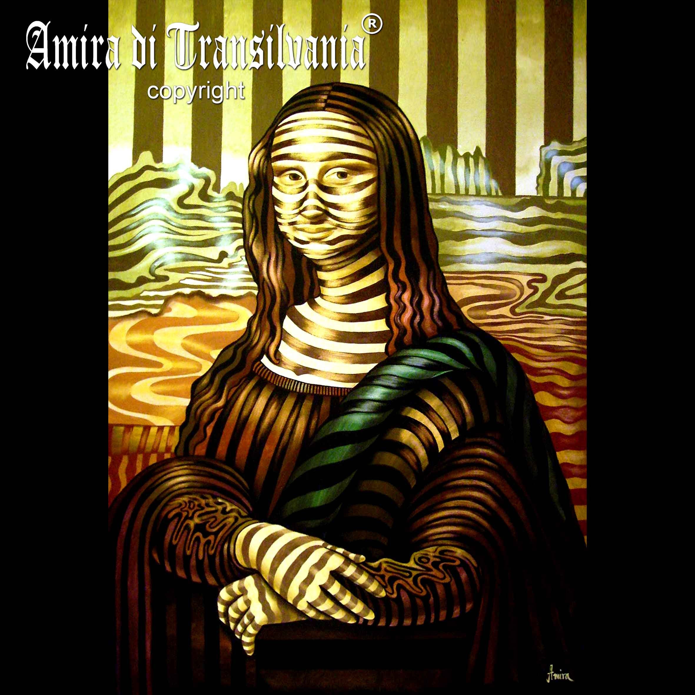 ポップアートのモナ・リザ版画：レオナルド・ダ・ヴィンチ、ルーヴル