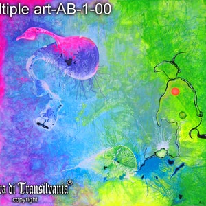 Art abstrait Bauhaus psychédélique, Peinture phosphorescente, Psychédélique Grateful Dead Abstractisme, Artiste Atc Glaceon