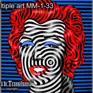 Marilyn Monroe Pop Art Print: Signed Limited Edition Optical Illusion