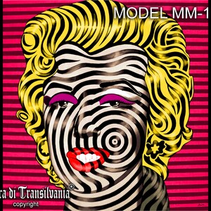 Marilyn Monroe Pop Art Print: Optical Illusion Portrait (Digital File)