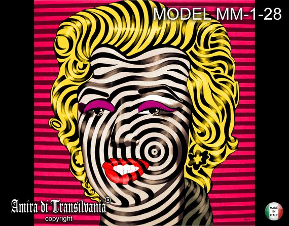 マリリン・モンローのポップアートプリント：錯視ポートレート