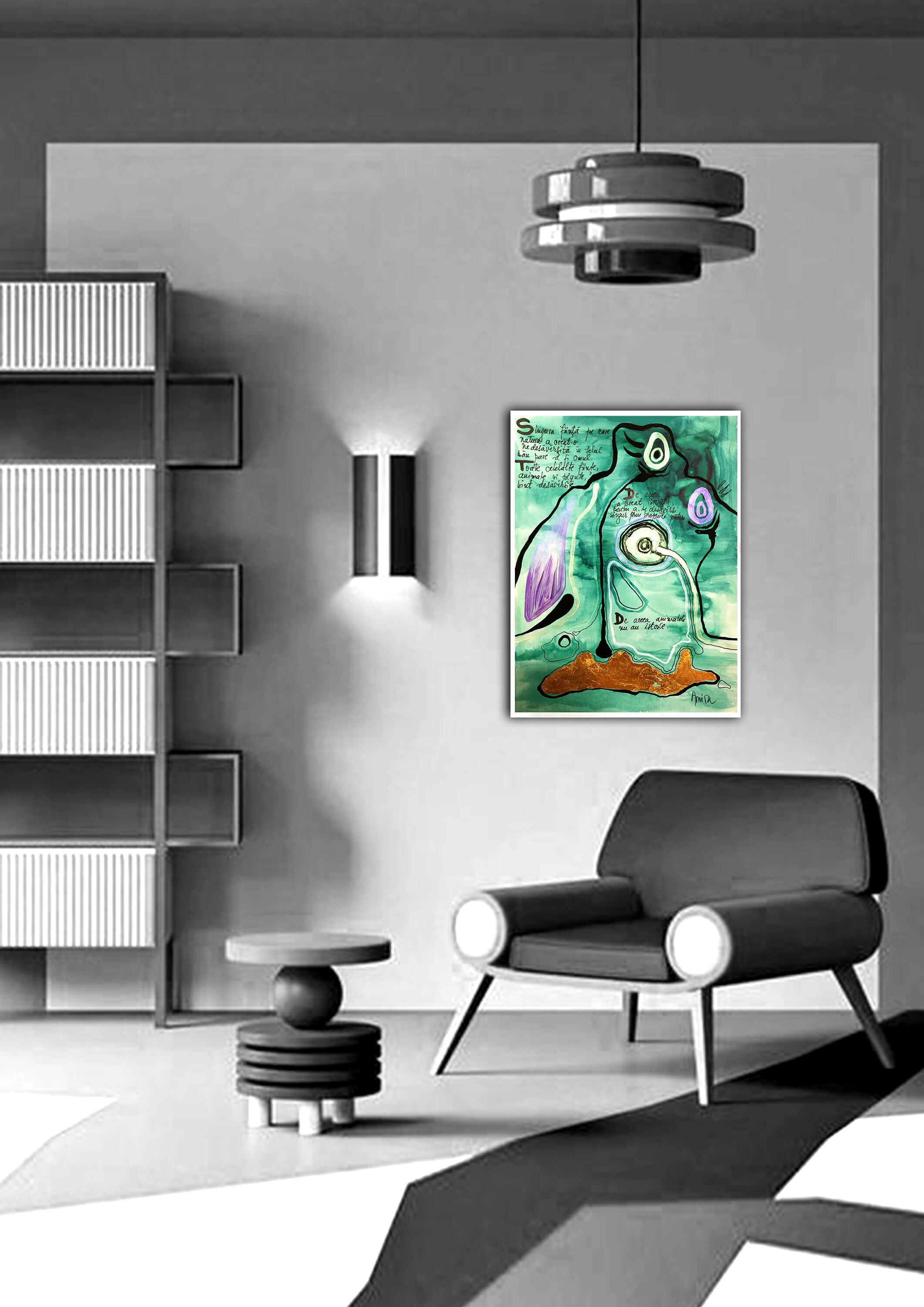 Constructivism Art Suprematism Watercolor Painting, Abstractism Bauhaus ...